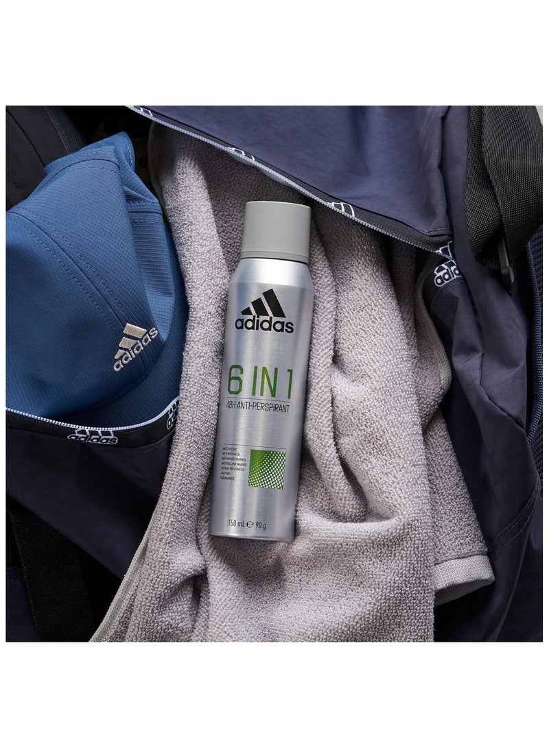 6 In 1 Anti-Perspirant SPRAY For MEN 150ml