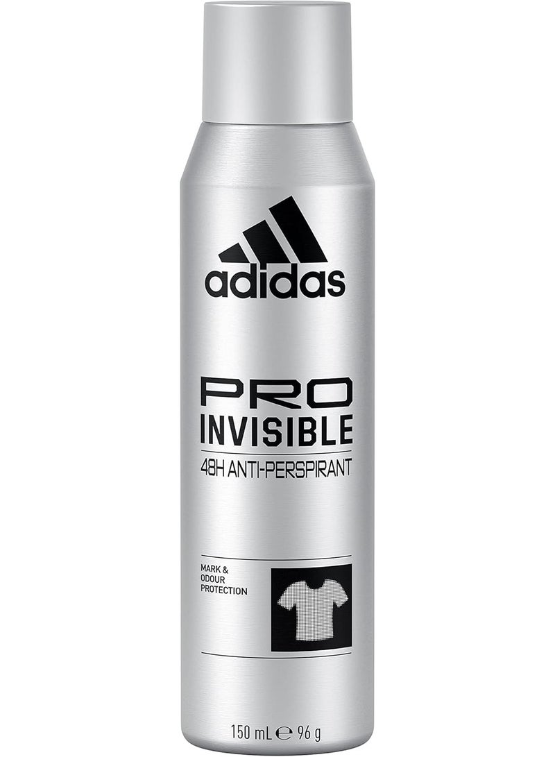 Adidas PRO INVISIBLE Anti-Perspirant SPRAY For MEN 150ml - Image 1
