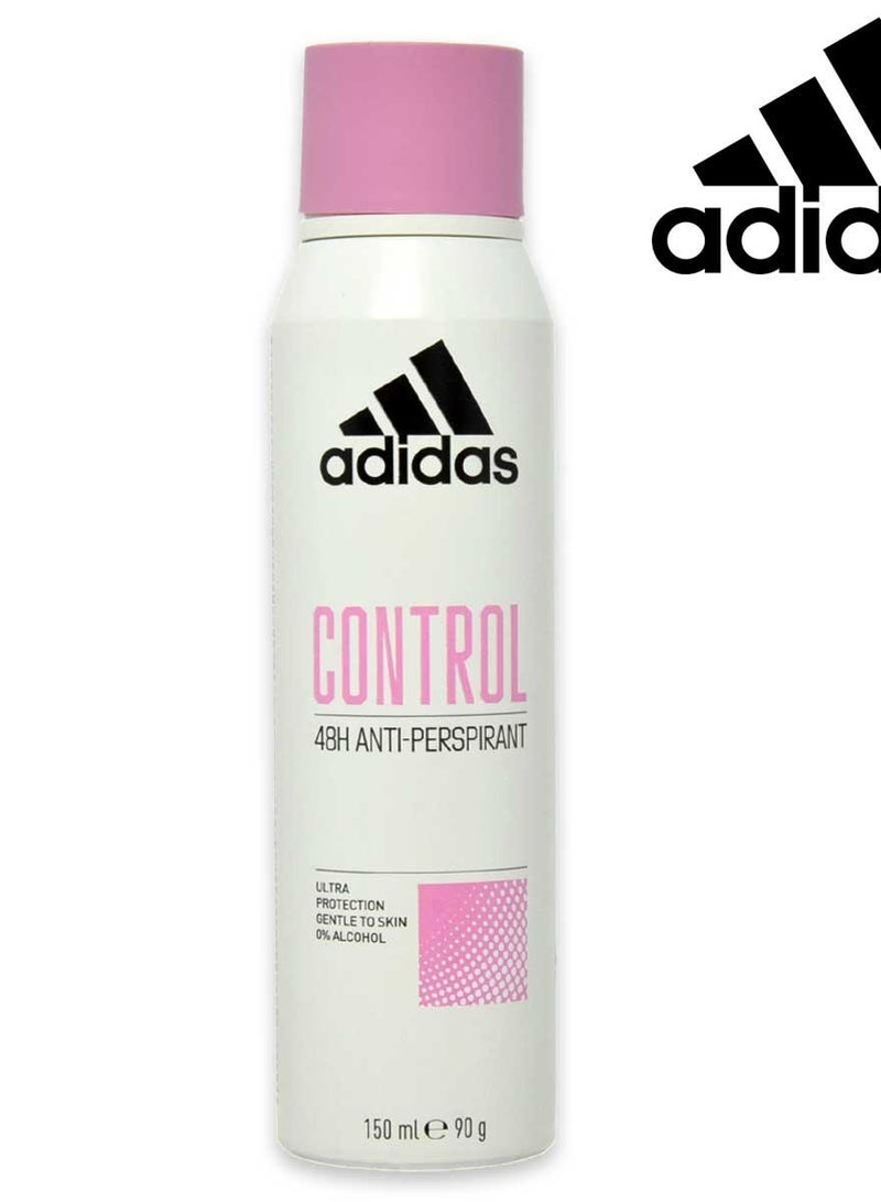 Adidas CONTROL Anti-Perspirant SPRAY For Women 150ml - Image 2