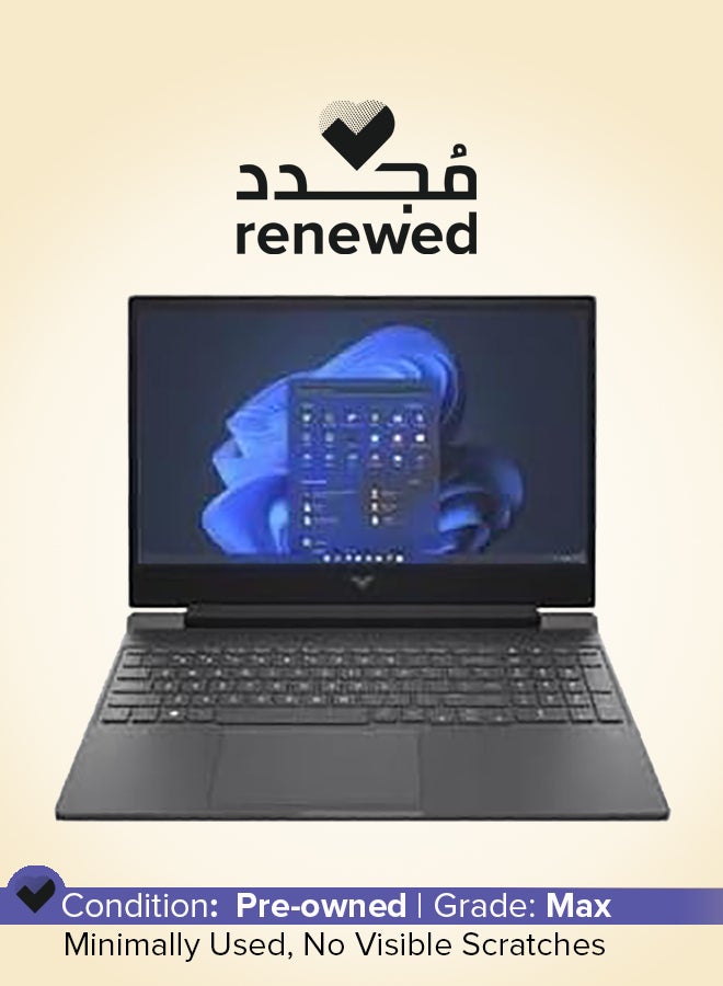 HP Renewed - Victus 15 Gaming Laptop With 15.6-Inch Full HD Display, Intel Core i5-12500H/12th Gen/16GB RAM/1TB SSD/4GB Nvidia GeForce GTX 1650/Windows 11 Home English Black - Image 1