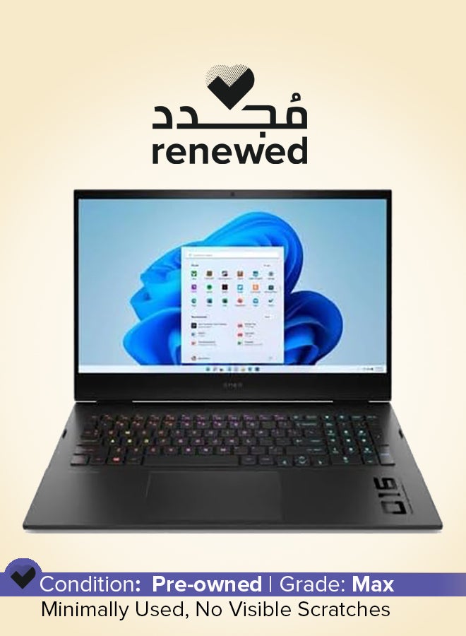 إتش بي Renewed - Omen 16 Gaming Laptop With 16-Inch Full HD Display,Intel Core i7 12700H Processor/Octa Core/12th Gen/16GB RAM/1TB SSD/Intel Iris XE Graphics/Windows 11 Home English Black  - Image 1