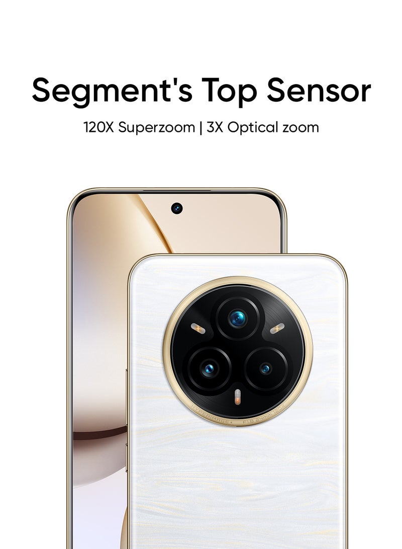 realme 14 Pro+ AI Dual SIM Pearl White 12GB RAM 256GB 5G - Middle East Version  - Image 4
