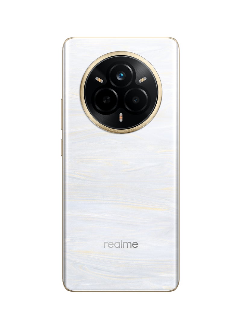 realme - 14 Pro AI  Dual SIM Pearl White 12GB RAM 256GB 5G - Middle East Version - Image 1