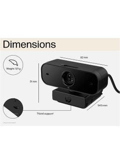HP 430 FHD Webcam – Works with Zoom, Chrome & Microsoft Teams Black  - Image 3