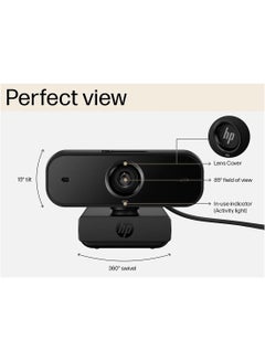 HP 430 FHD Webcam – Works with Zoom, Chrome & Microsoft Teams Black  - Image 4
