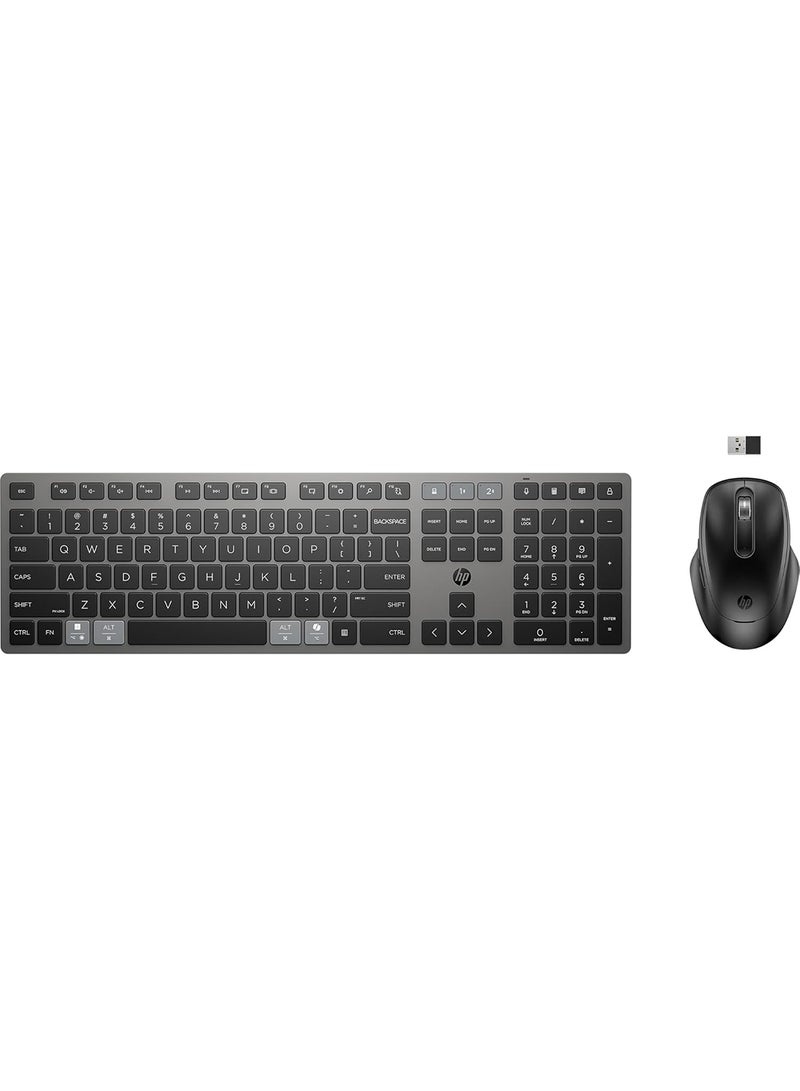 720 Multi Device Rechargeable Wireless Keyboard And Mouse Combo 9t5a9aa Nightfall Nightfall black