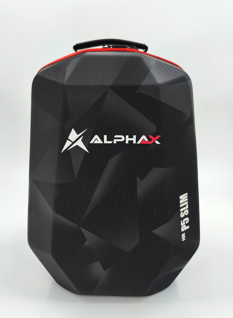 Alpha X PlayStation 5 Slim HardShell Travel Backpack - Black/Red  - Image 1