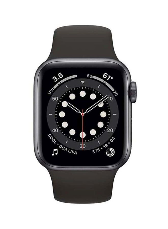 Apple 303 mAh Renewed - Watch Series 6-40 mm GPS Space Gray Aluminum Case with Sport Band Black Black  - Image 2