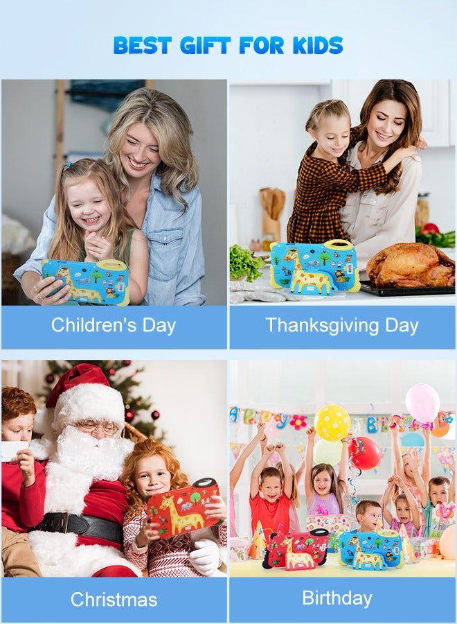 C idea Tablet for Kids Age 3-7, Android 13 Kids Tablet for Toddler, 7-Inch Children Tablet With Case/WiFi/4GB RAM 32GB ROM(512GB TF) HD IPS Safety Eye Protection for Boys and Girls Gift - Blue  - Image 5