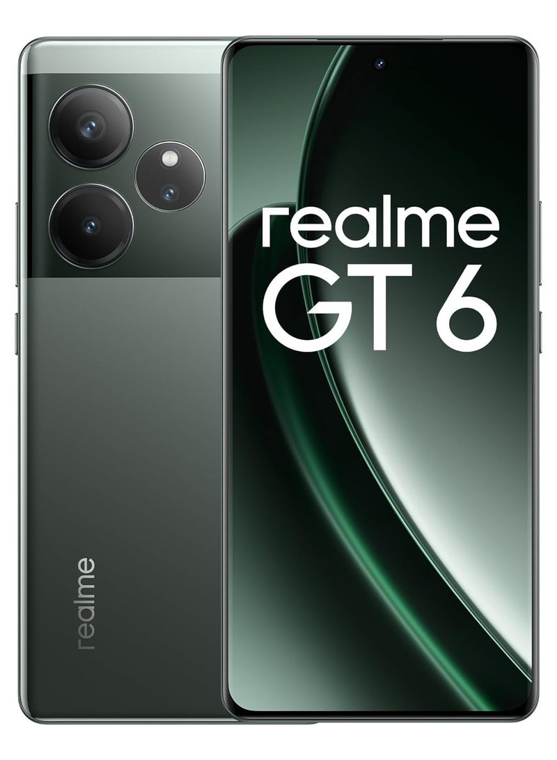 realme - GT 6 5G Dual SIM 16GB RAM 512GB ROM Razor Green - International Version - Image 1