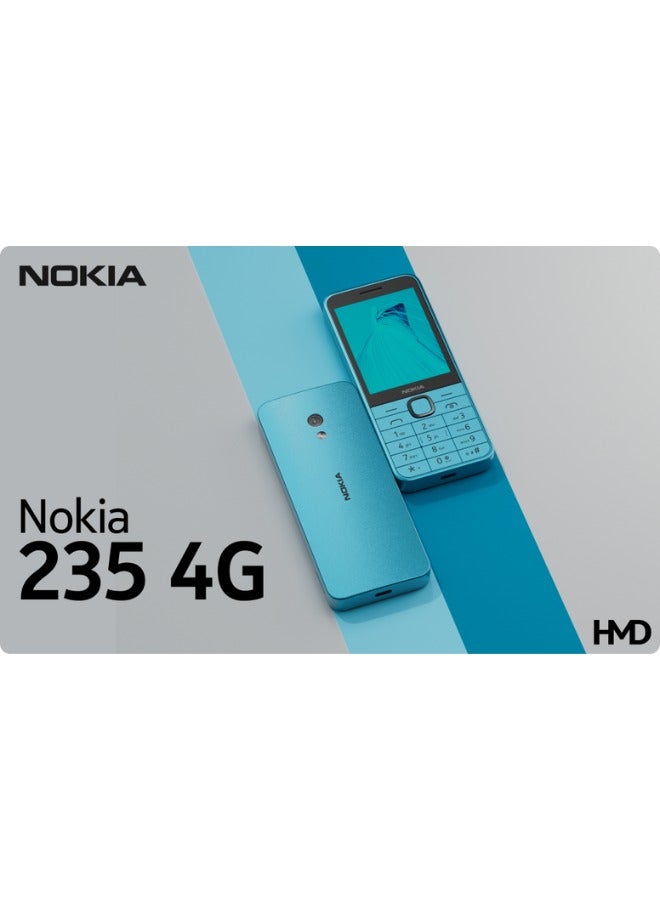 نوكيا 235 شريحة مزدوجة زرقاء 64 ميجابايت رام 128 ميجابايت 4G - النسخة الشرق أوسطية - Image 5