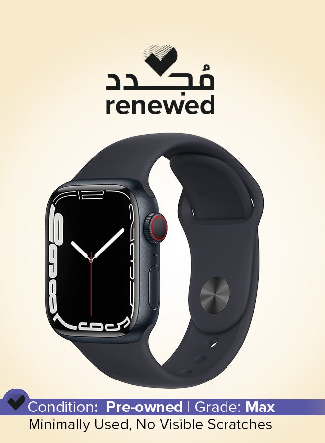 Apple Renewed - Watch Series 7 GPS Cellular Aluminium Case With Sport Band Midnight - Image 1