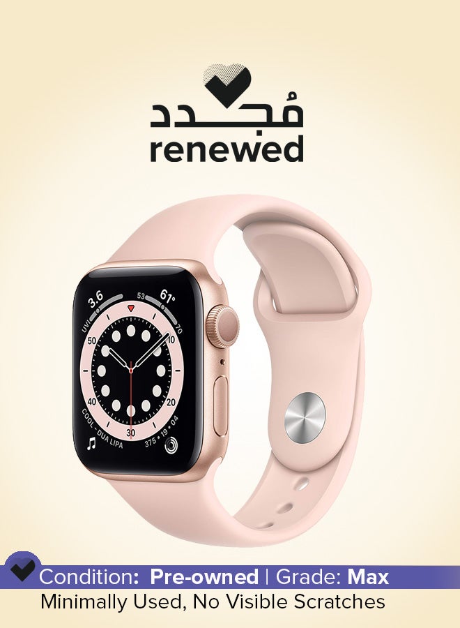 Apple Renewed - Watch Series 6 GPS Aluminium Case With Sport Band Gold  - Image 1