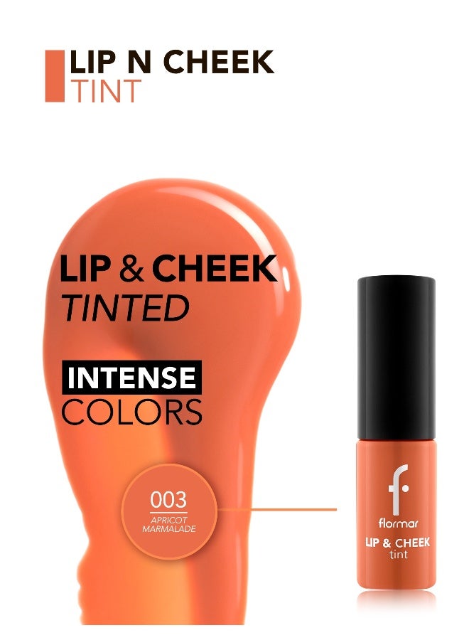 flormar Lip Cheek Tint – 003 Apricot Marmalade – Buildable, Blendable, Long-Wear, Matte Finish 003 Apricot Marmlde - Image 5