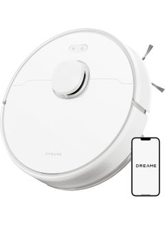 Dreame D9 Max Gen 2 Robot Vacuum Cleaner with Mop, 6000Pa Robot Vacuum Cleaner, LDS Navigation, Multiple Maps, Suitable for Floors/Carpets/Pet Hair, WiFi/Alexa/APP Control, 2 Years Warranty 0.01 W D9 MAX Gen2 White  - Image 1