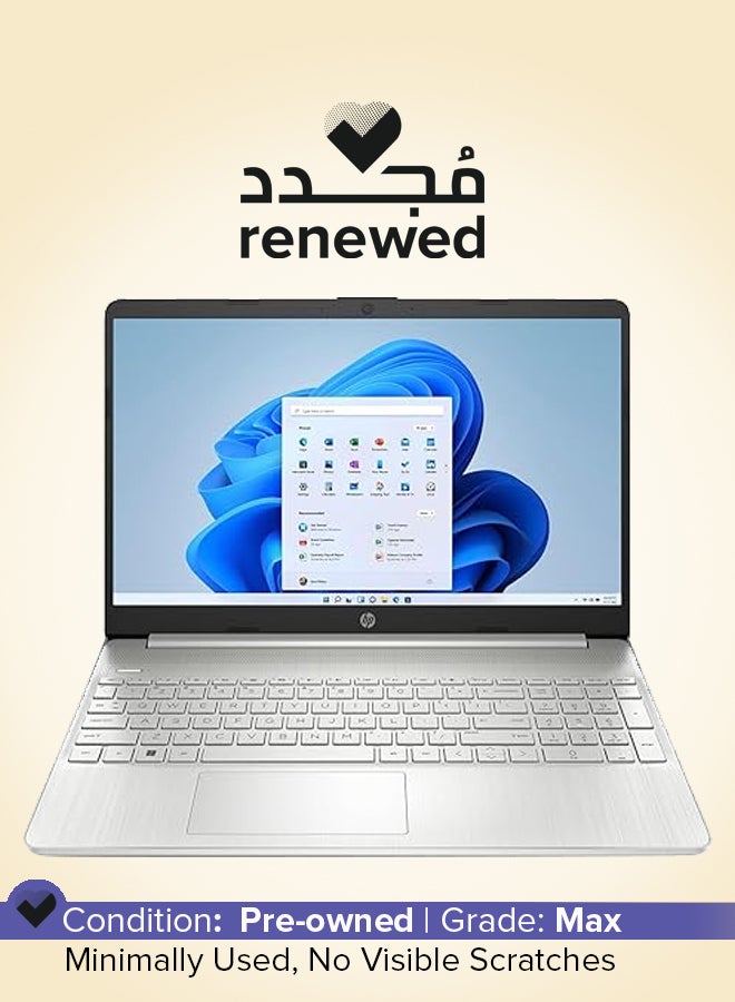 HP Renewed - 15-DY2702DX Laptop With 15.6-Inch Full HD Display,Intel Core i3-1115G4 Processor/Dual core/11th Gen/8GB RAM/256GB SSD/Intel UHD 600 Graphics/Windows 11 English Silver  - Image 1