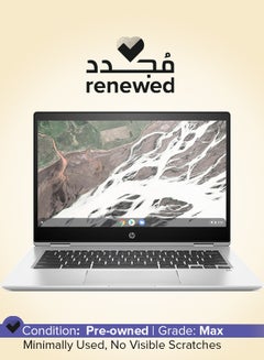 HP Renewed - Chromebook Laptop With 14-Inch UHD Display,Intel Core i3-1215U Processor/Dual core/12th Gen/8GB RAM/256GB SSD/Intel UHD 600 Graphics/Chrome OS English Silver  - Image 1