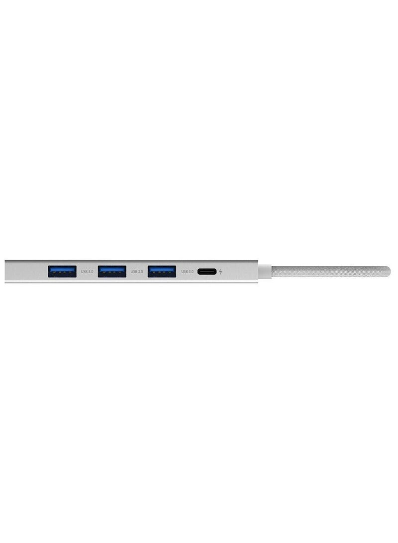 Xiaomi - 5-in-1 Type-C Hub,Multipurpose Hub with USB3.0,HDMI for Devices with Type-C,USB-A or HDMI ports 11.25cm Silver - Image 1