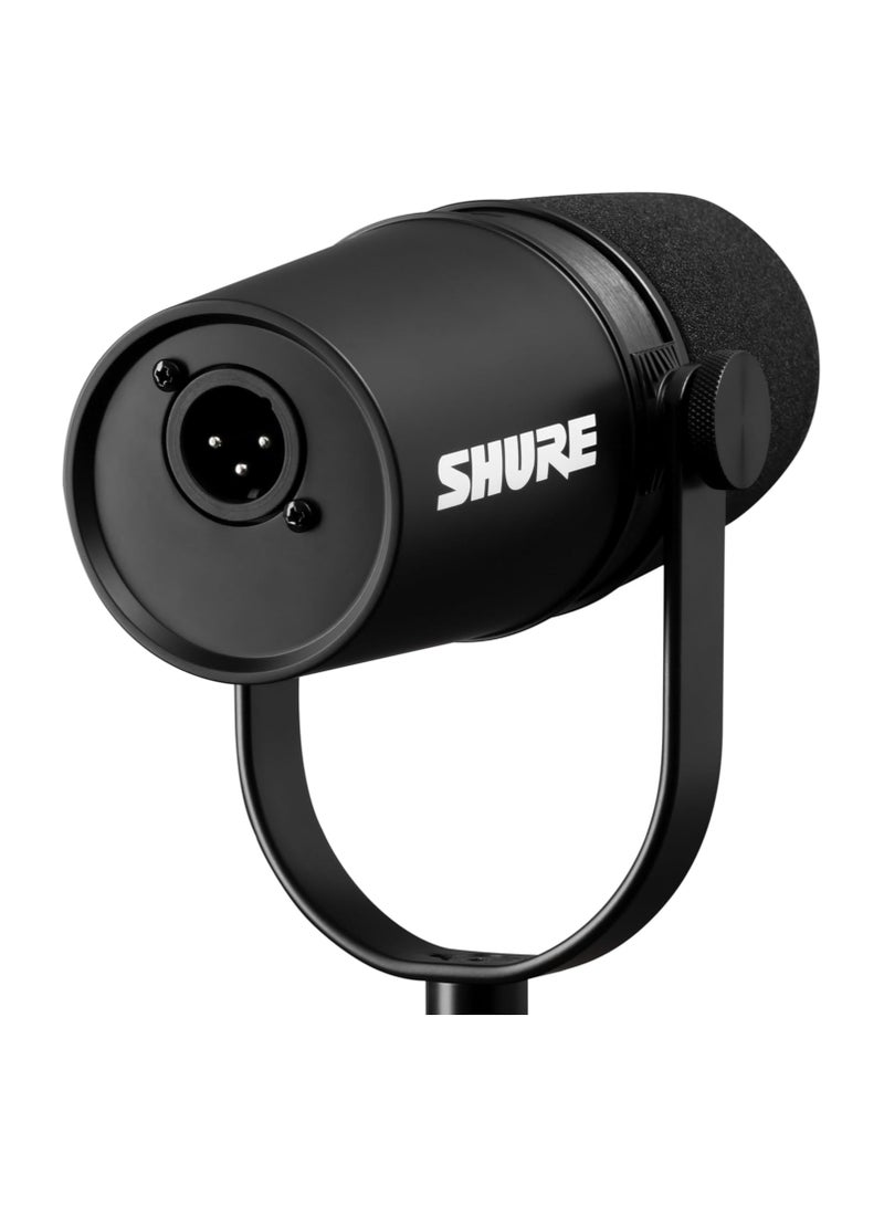 Shure Microphone - XLR Only Pro Quality Dynamic Mic for Podcasting & Vocal Recording, Voice-Isolating Technology, All Metal Construction, Mic Stand Compatible, Optimized Frequency - MV7X Black  - Image 5