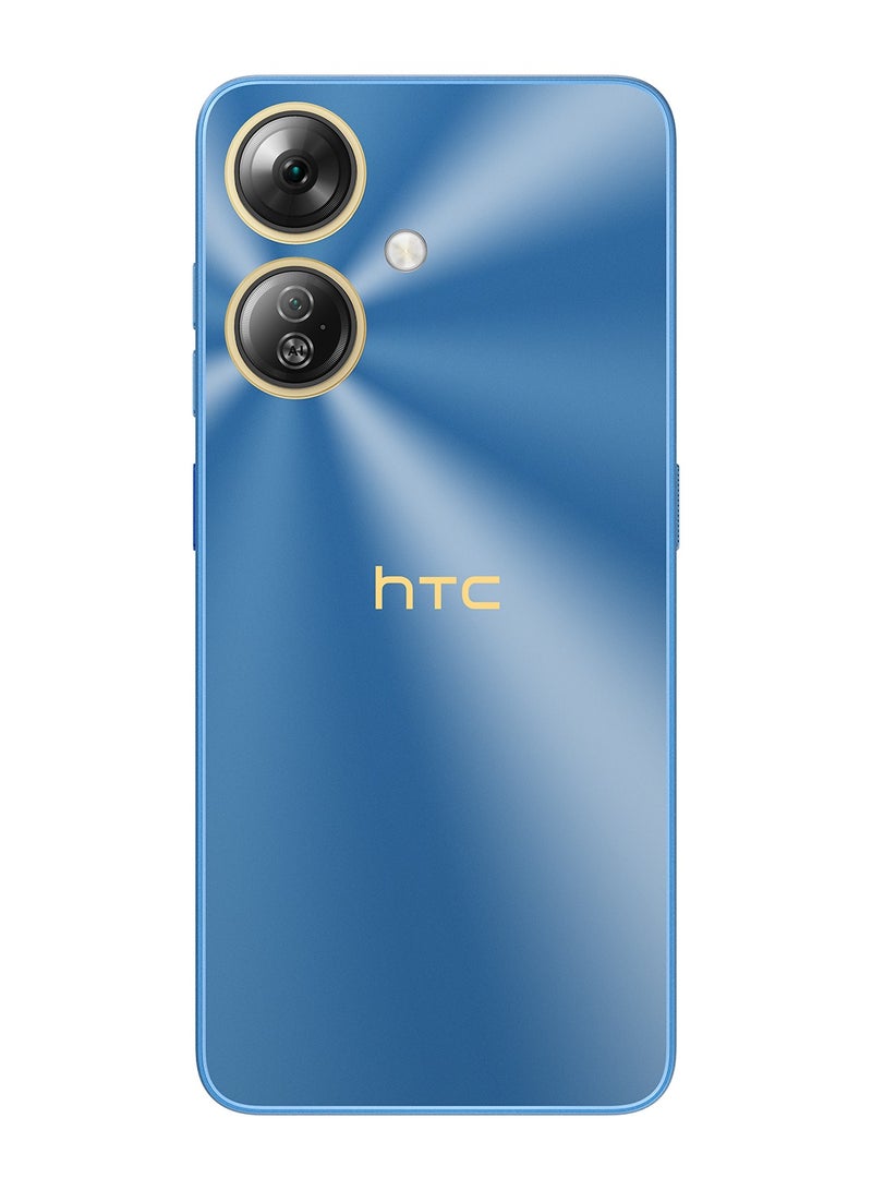 HTC - Wildfire E5 Plus 4G Dual SIM Blue 12*(6+6) GB RAM 128GB + Nextbot TWS Wireless Earbuds - Middle East Version - Image 1