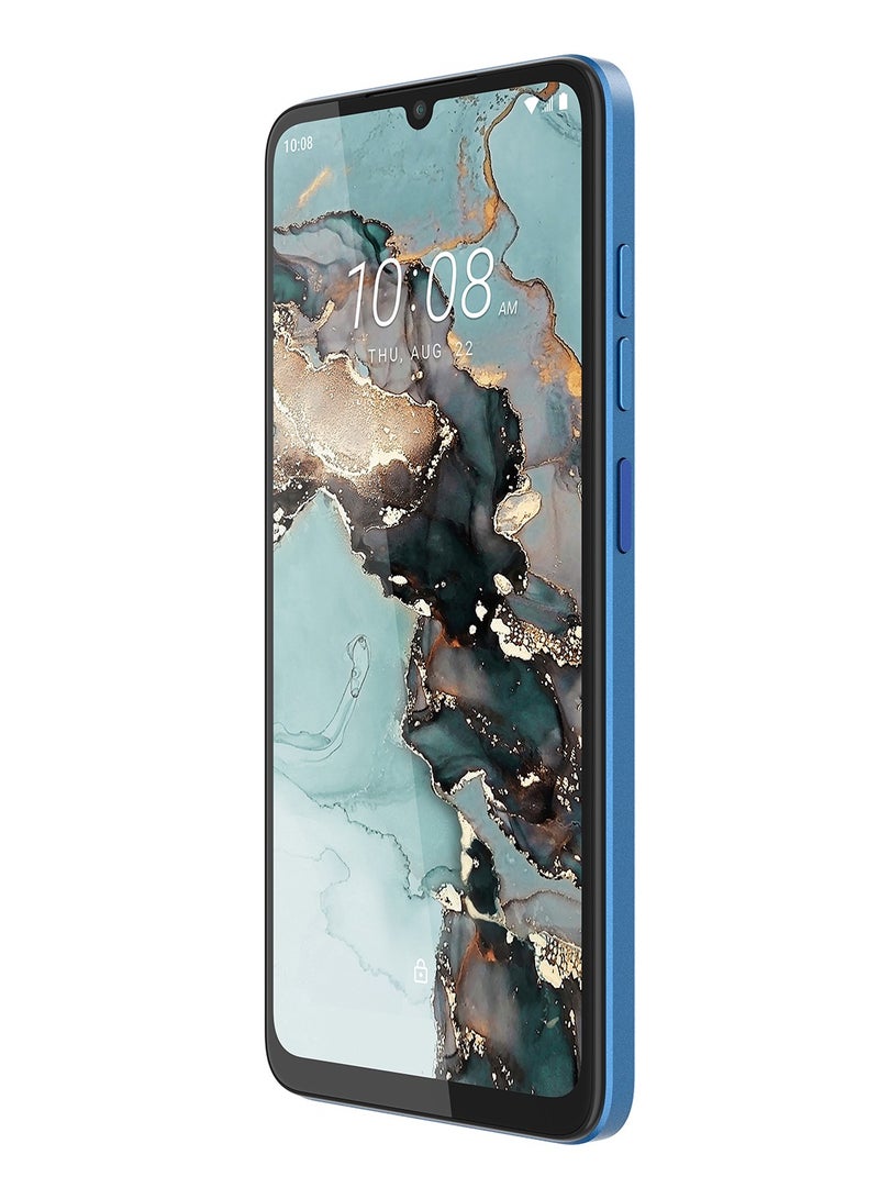 HTC - Wildfire E5 Plus 4G Dual SIM Blue 12*(6+6) GB RAM 128GB + Nextbot TWS Wireless Earbuds - Middle East Version - Image 1