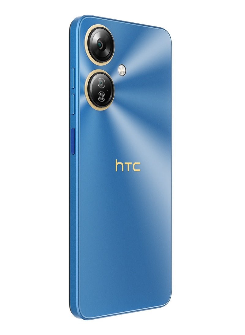 HTC - Wildfire E5 Plus 4G Dual SIM Blue 12*(6+6) GB RAM 128GB + Nextbot TWS Wireless Earbuds - Middle East Version - Image 1