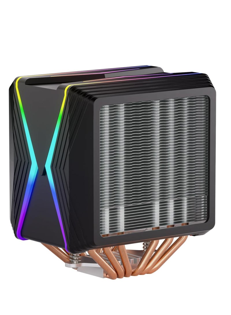 REDRAGON Cc-2188 Hodur Argb Dual Tower Cpu Air Cooler  - Image 1