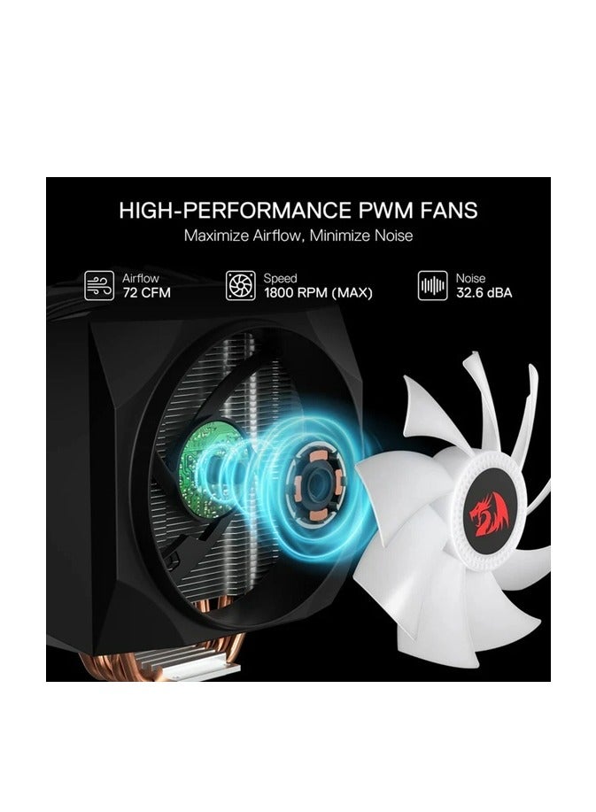 REDRAGON Balder Cc-2199 Argb Single Tower Cpu Air Cooler  - Image 2