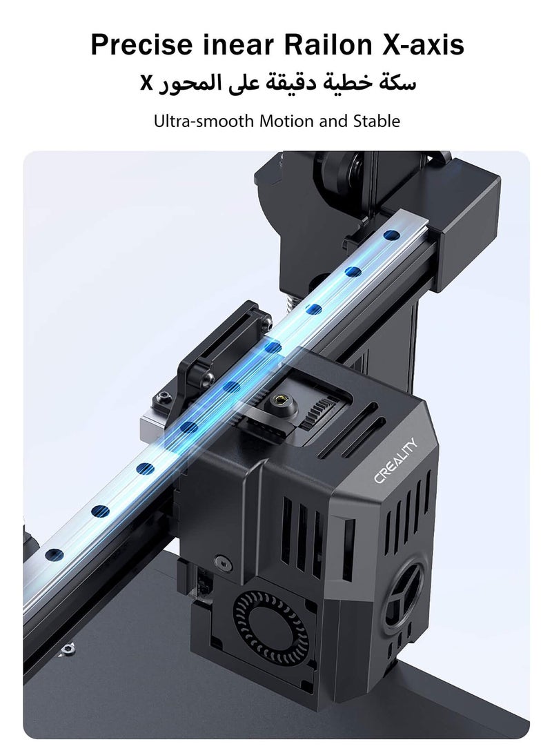 كريليتي 3D - Upgraded, 500mm/s Max High-Speed with Sprite Direct Extruder Supports 300℃ Printing, Auto Leveling 3D Printer for Kids and Beginners, Larger Print Size 250x220x220mm Ender-3 V3 KE - Image 1