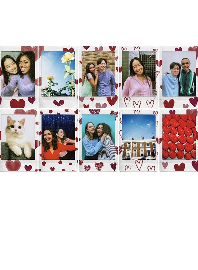 FUJIFILM Mini Heart Sketch Instant Film Pack (10 exposures) Colored  - Image 4