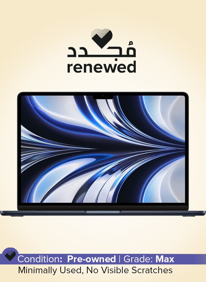 ابل  Renewed - MacBook Air 13M2 2022 Laptop With 13.6-Inch Display,M2/Octa Core/2nd Gen/16GB RAM/512TB SSD/Integrated macOS Monterey English Midnight - Image 1