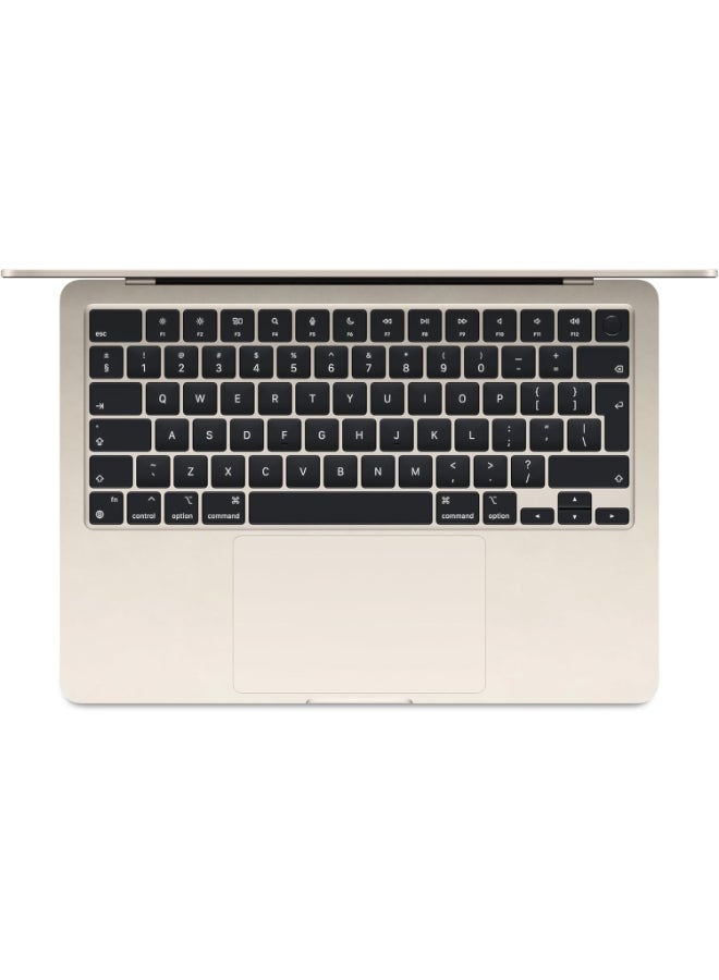ابل  Renewed - MacBook Air 13M2 2022 Laptop With 13.6-Inch Display,M2/Octa Core/2nd Gen/8GB RAM/256GB SSD/Integrated macOS Monterey English Star Light - Image 2