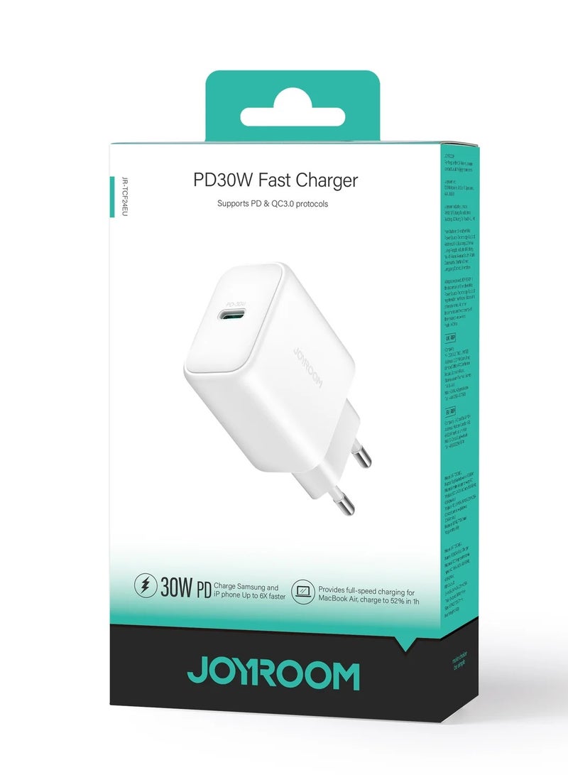 JOYROOM - JR-TCF24 PD30W Charger white - Image 1