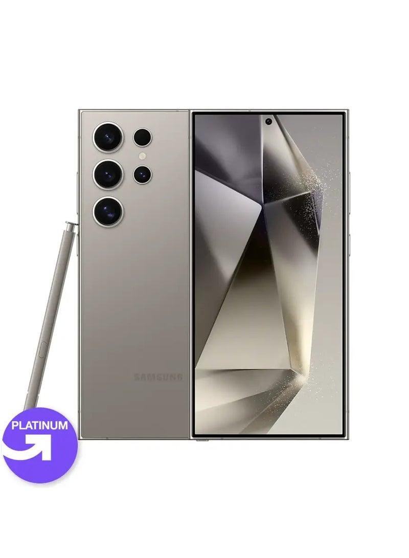 Samsung - Refurbished, S24 ULTRA, 256GB, 12RAM, Dual SIM, 5G, Titanium Gray, Local Warranty| Platinum Grade | UPGRADE Refurbished - Image 1