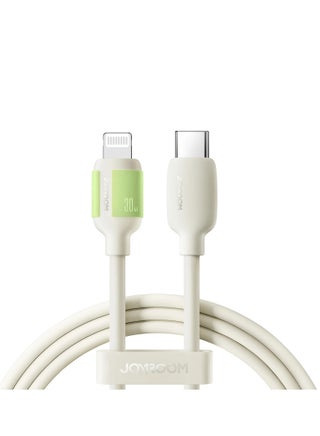 S-A53 Fluorescence series cableType-C to Lightning 30W 2m beige WHITE - pnsku/N70161520V/45/_/1741791047/64150cc5-651a-433c-923f-9064fa79756c
