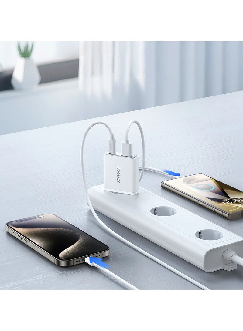 JOYROOM - JR-TCF14 20W A+C Super Slim Charger white - Image 1