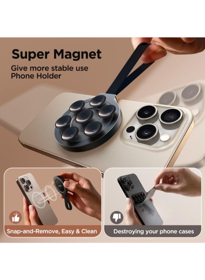 JOYROOM Joyroom JR-ZS393-S Magnetic Suction Cup Phone Mount - Silicone Phone Grip Holder black  - Image 4