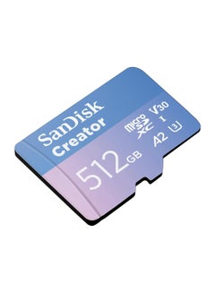 Sandisk 512GB Creator microSD UHS-I Card with SD Adapter - Up to 190MB/s, 4K, 5.3K, Micro SD Card - SDSQXAV-512G-GN6MS 512 GB  - Image 3