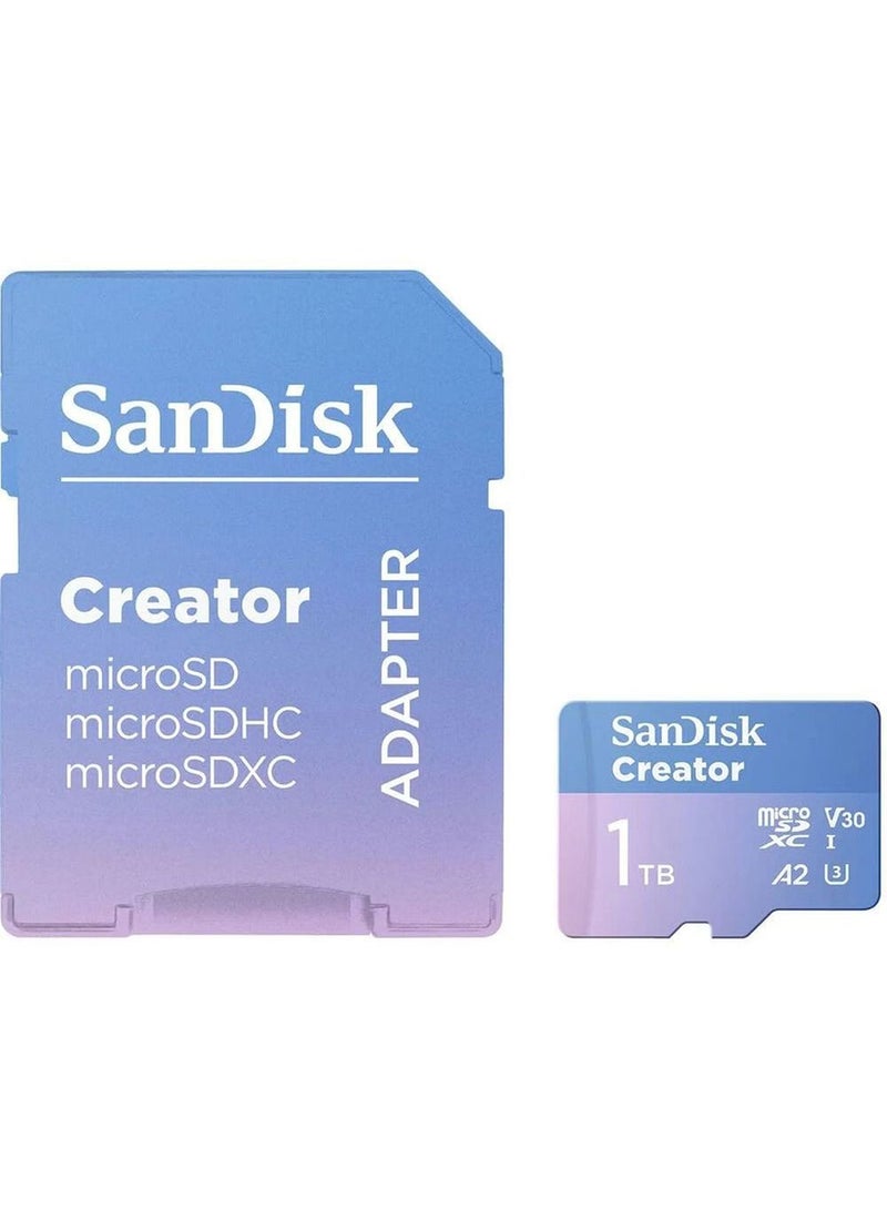 Sandisk 1TB Extreme microSD UHS I Card for 4K Video on Smartphones, Action Cams & Drones 190MB/s Read, 130MB/s Write SDSQXAV 1T00 GN6MN 1 TB  - Image 2