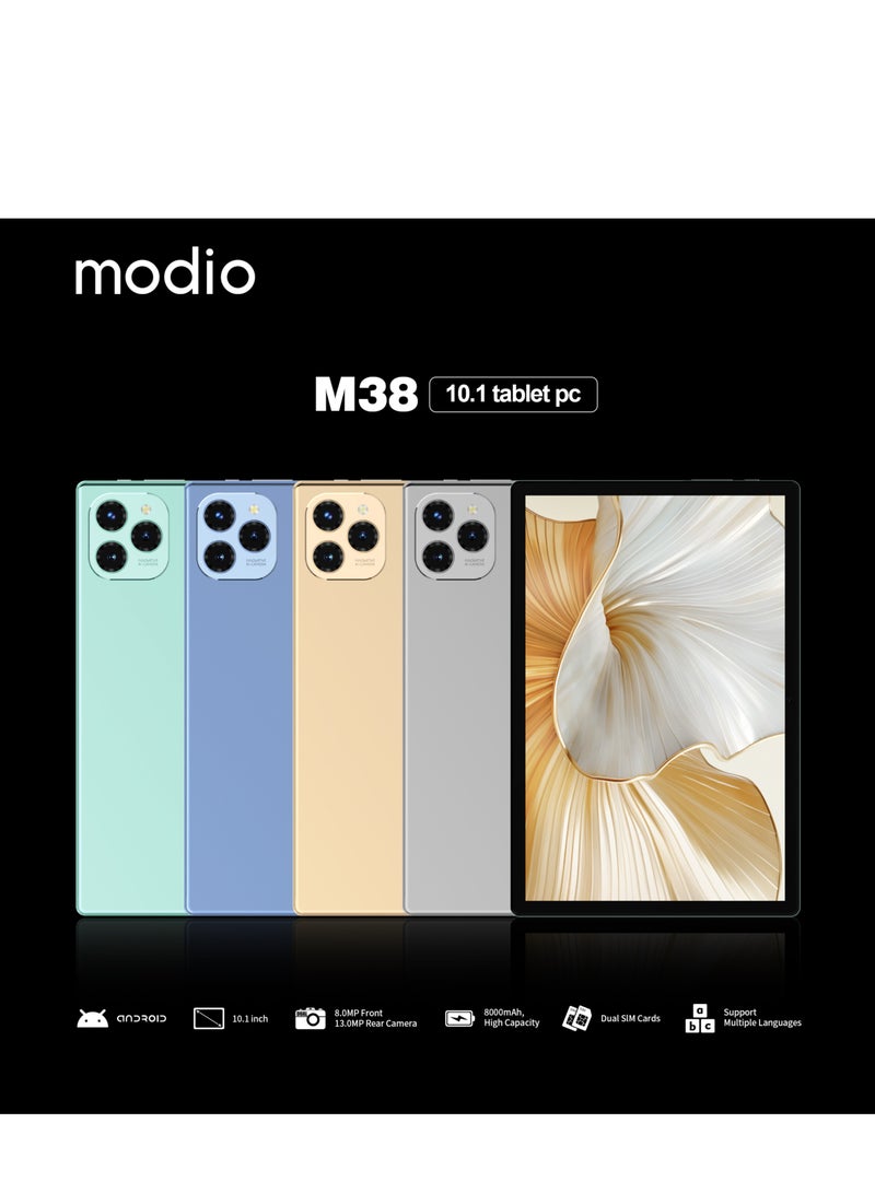modio M38 5G Tablet with Keyboard - 10.1" - 512GB ROM - 8GB RAM - Dual SIM + WiFi - 8000mAh - Silver - Image 5