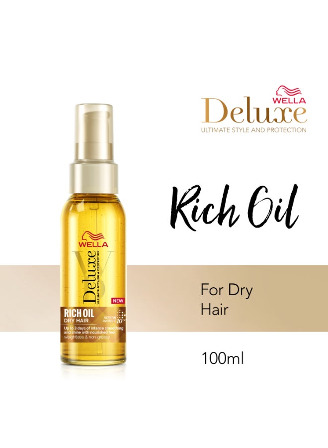 WELLA Deluxe Styling Oil Rich 100ml - Image 2