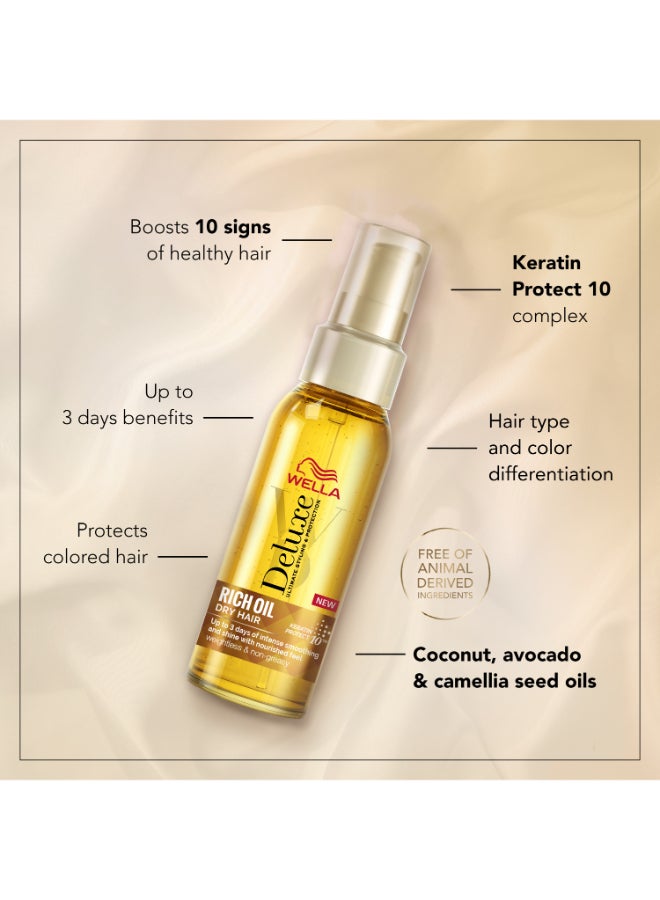 WELLA Deluxe Styling Oil Rich 100ml - Image 3