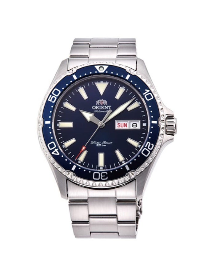 أورينت ساعة رياضية ميكانيكية، حزام معدني - 41.8 مم (RA-AA0002L) - Image 1