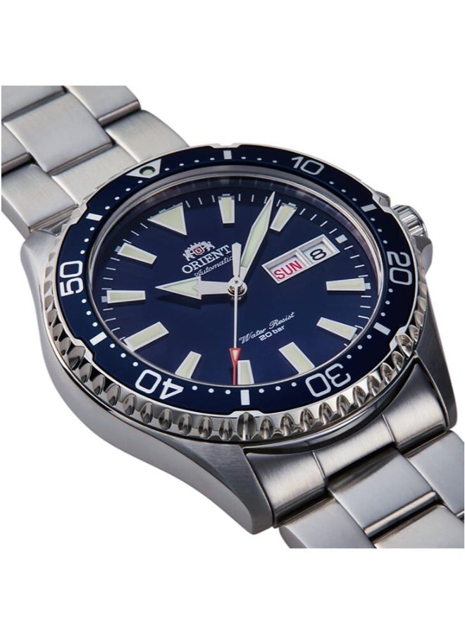 أورينت ساعة رياضية ميكانيكية، حزام معدني - 41.8 مم (RA-AA0002L) - Image 2