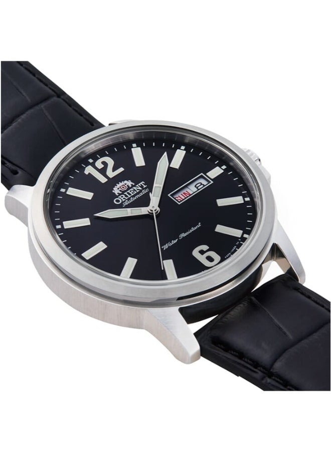 أورينت Men's Mechanical Contemporary Watch, Leather Strap - 41.9mm (RA-AA0C04B) - Image 2