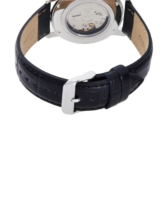 أورينت Men's Mechanical Contemporary Watch, Leather Strap - 41.9mm (RA-AA0C04B) - Image 3