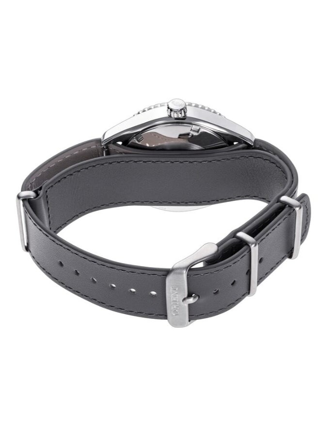 أورينت ساعة رياضية ميكانيكية، حزام جلد - 39.9 مم (RA-AC0Q07V) - Image 2