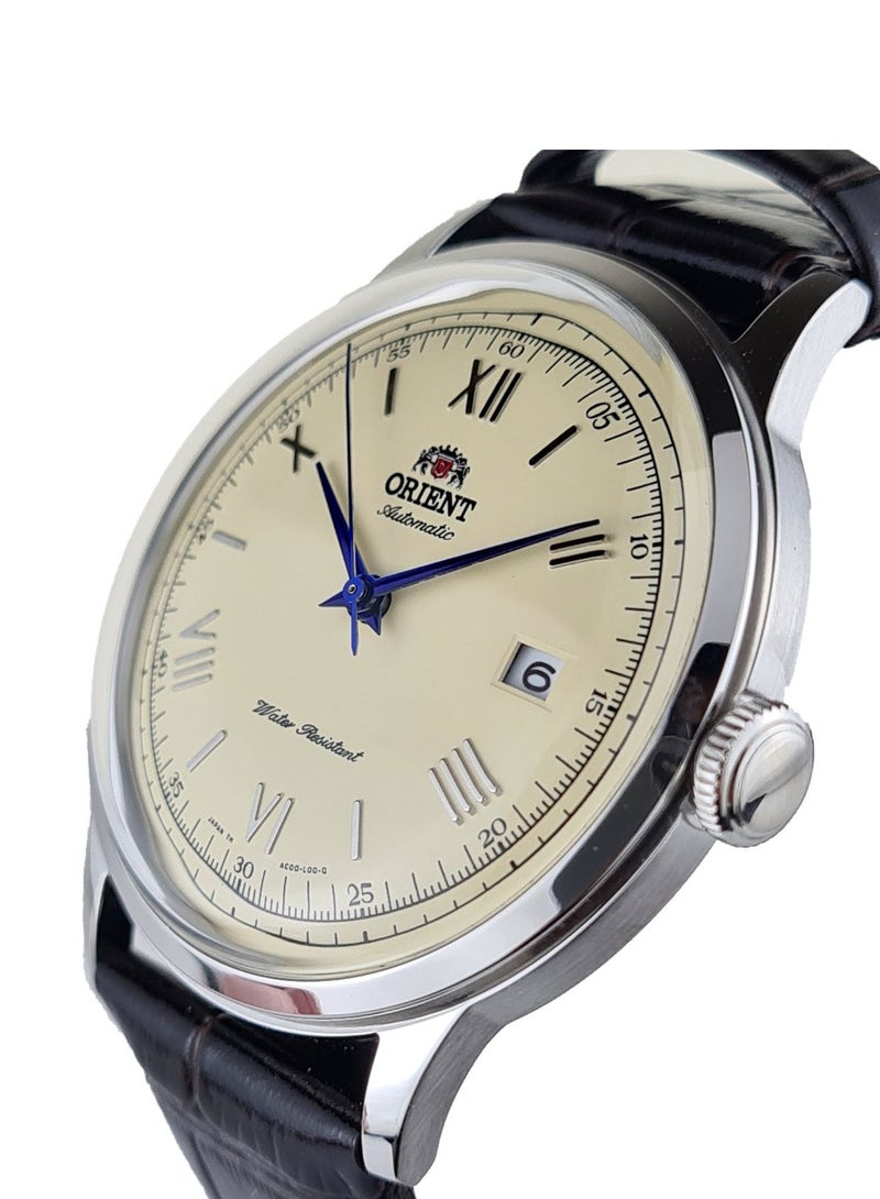أورينت ساعة أوينت ذات قرص بيج بحزام جلد أوتوماتيكي للرجال SAC00009N0 - Image 2