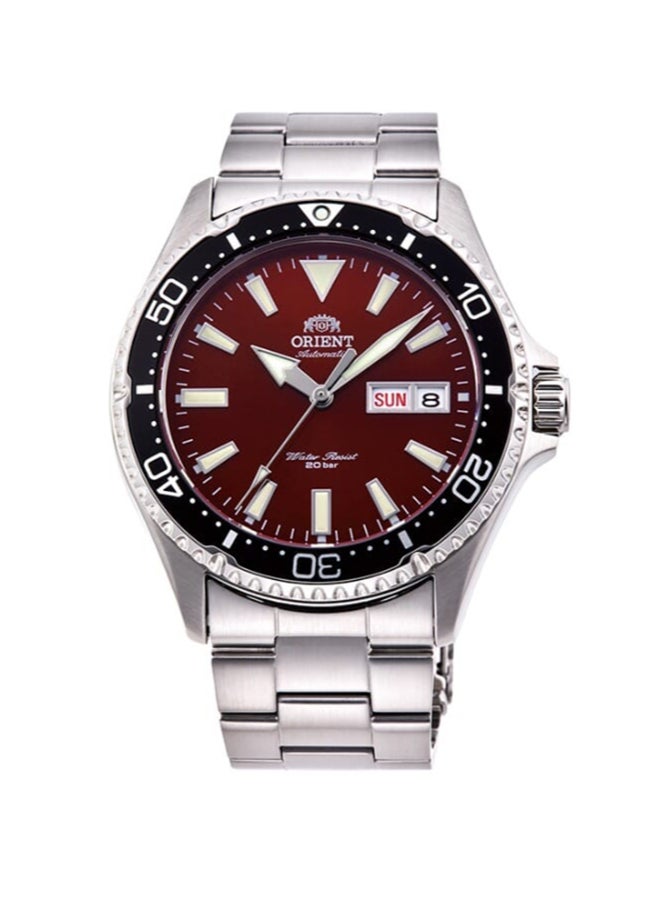 أورينت ساعة رياضية ميكانيكية، حزام معدني - 41.8 مم (RA-AA0003R) - Image 1