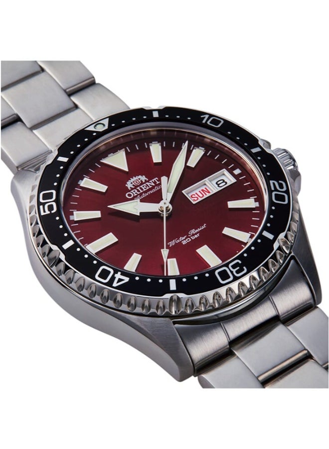 أورينت ساعة رياضية ميكانيكية، حزام معدني - 41.8 مم (RA-AA0003R) - Image 2